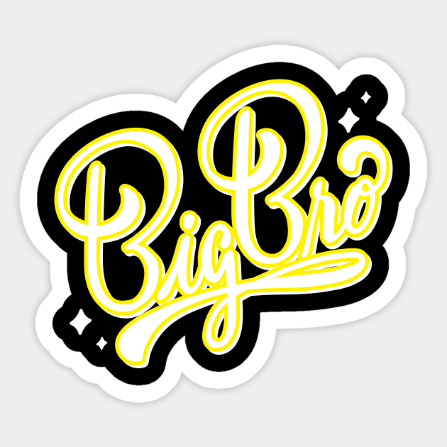 BIG BRO Sticker by HAIFAHARIS